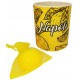 Sacchetto organza con sapone forma e fragranza limone da 100 gr con cartoncino personalizzato