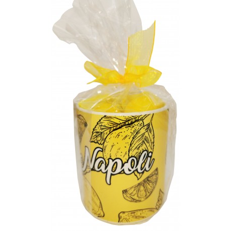 Mug personalizzato  e sacchettino con 3 saponi limone 25 gr conf. cellophane