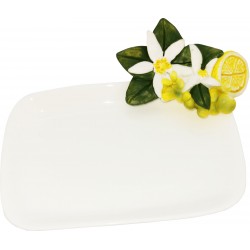 Portasapone limone con fiore